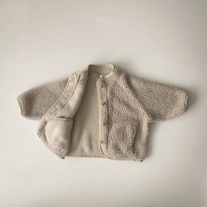 Manteau Enfant Matelassé Uni Style Coréen