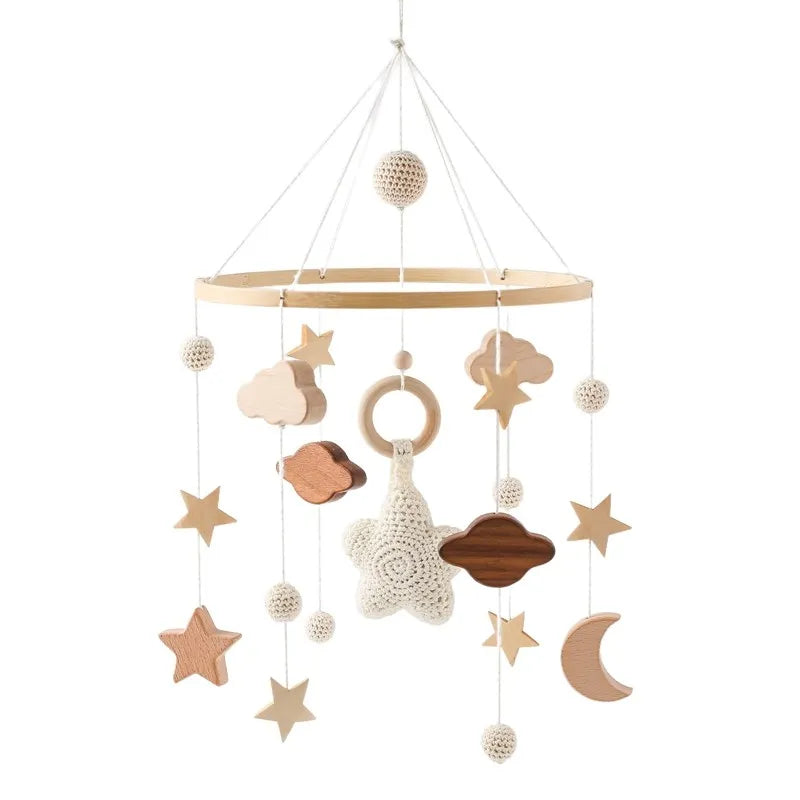 Mobile Musical en Bois pour Lit Bébé