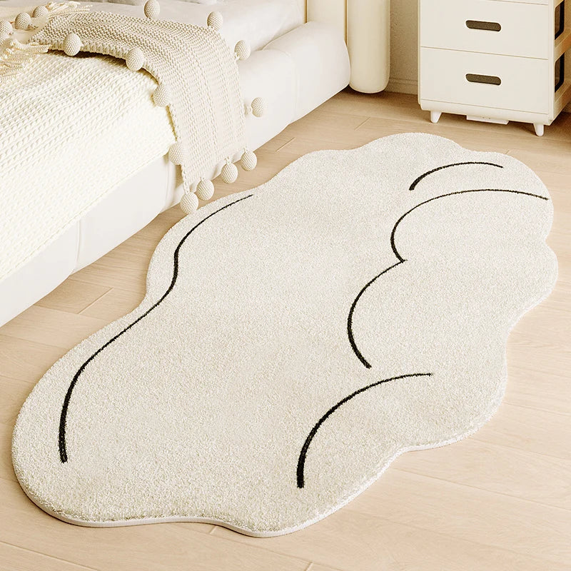 Tapis Moderne Effet Cachemire - Doux et Antidérapant