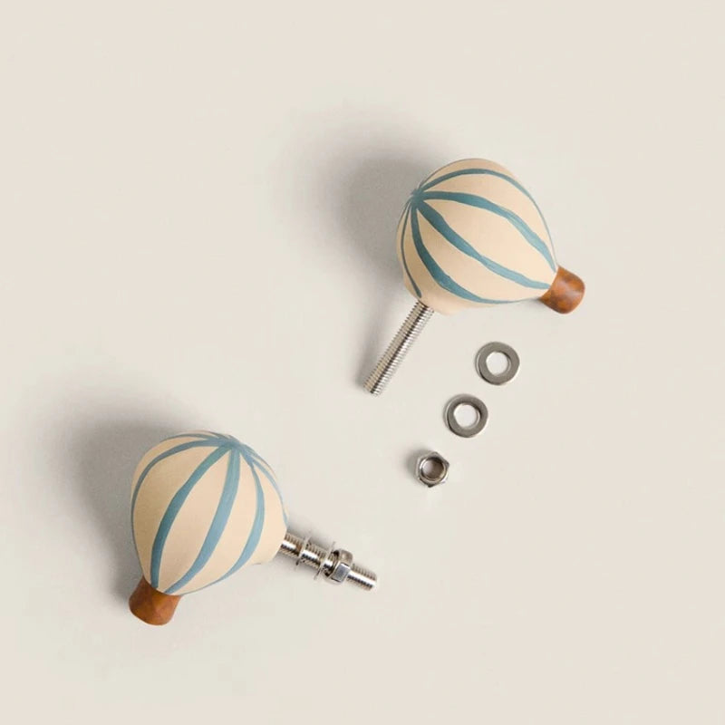 Poignées de Meuble en Céramique - Ballon Décoratif Duo