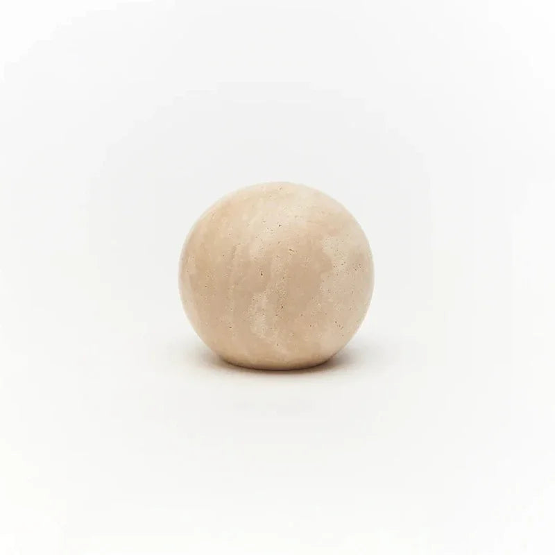 Poignée de Meuble en Marbre Sculpté - Style Wabi-Sabi Vintage