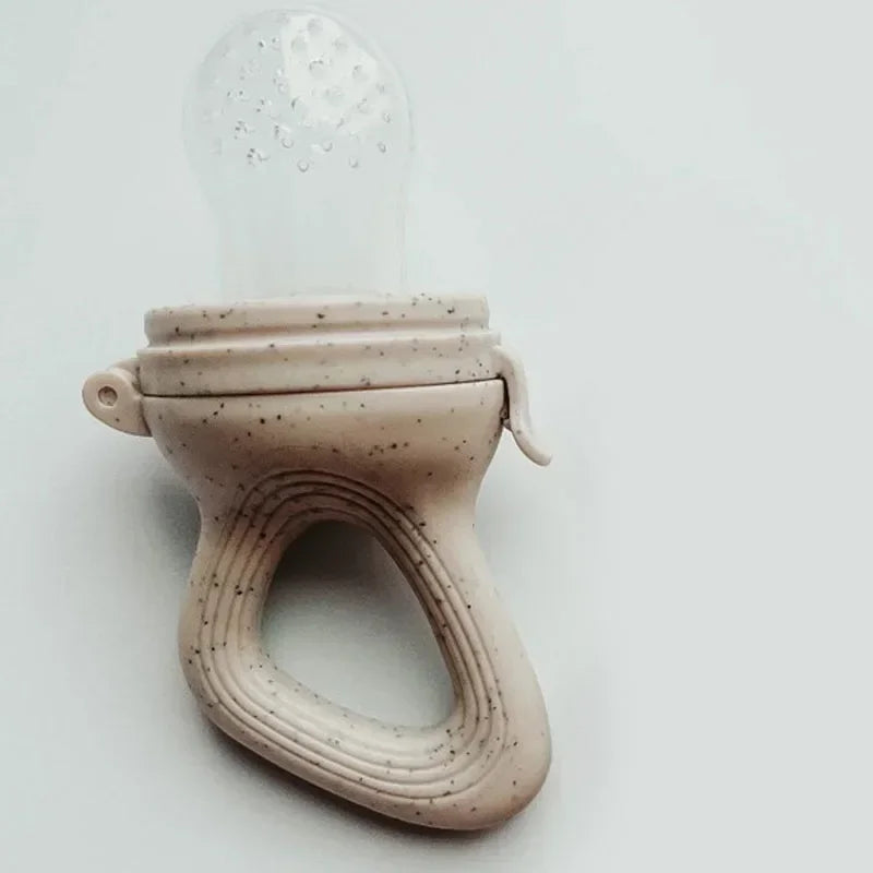 Grignoteuse en Silicone pour Bébé avec Couvercle