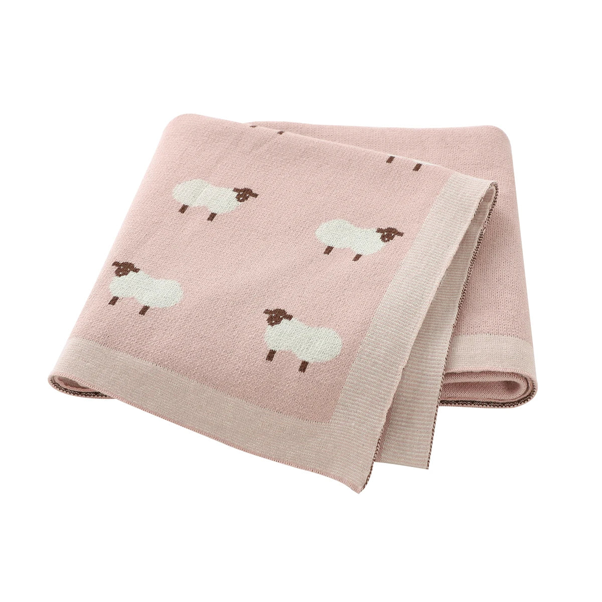 Couverture Bébé Tricotée en Coton Douce