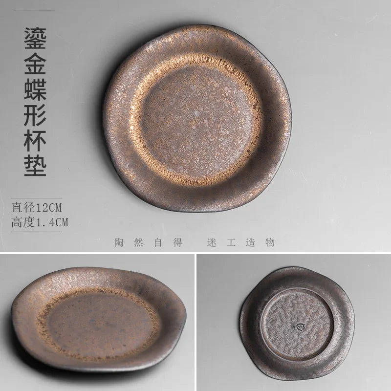 Tasse en Céramique Style Japonais Vintage Glaçure Rouille