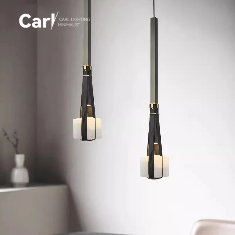 Suspension Design Cuir Marron Luxe Restaurant et Bar