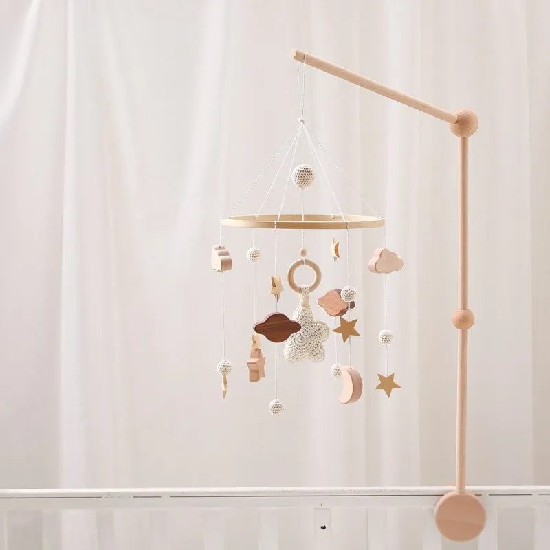 Mobile Musical en Bois pour Lit Bébé