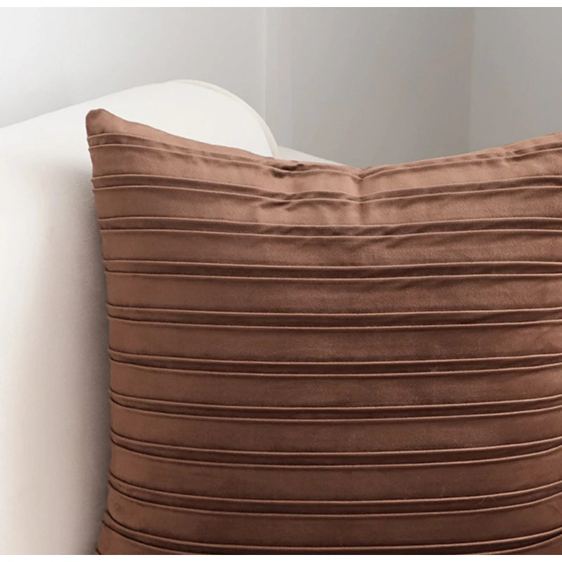 Housse de Coussin Arches Géométriques Effet Fourrure