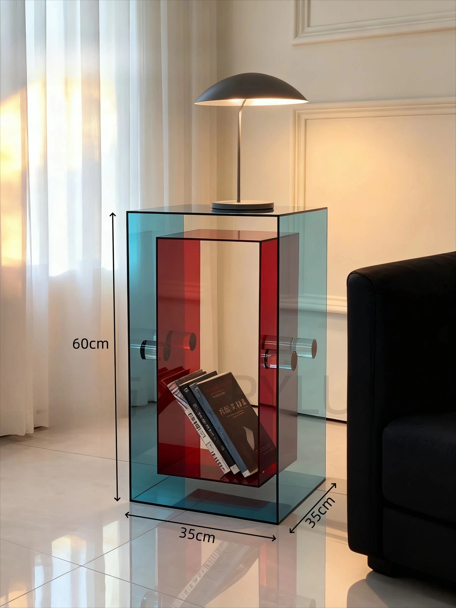 Table d'Appoint en Acrylique - Design Minimaliste