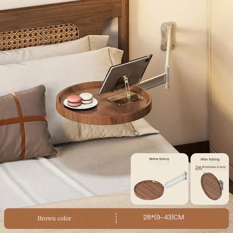 Table Murale Pliante Bois - Rangement Multi-Usage