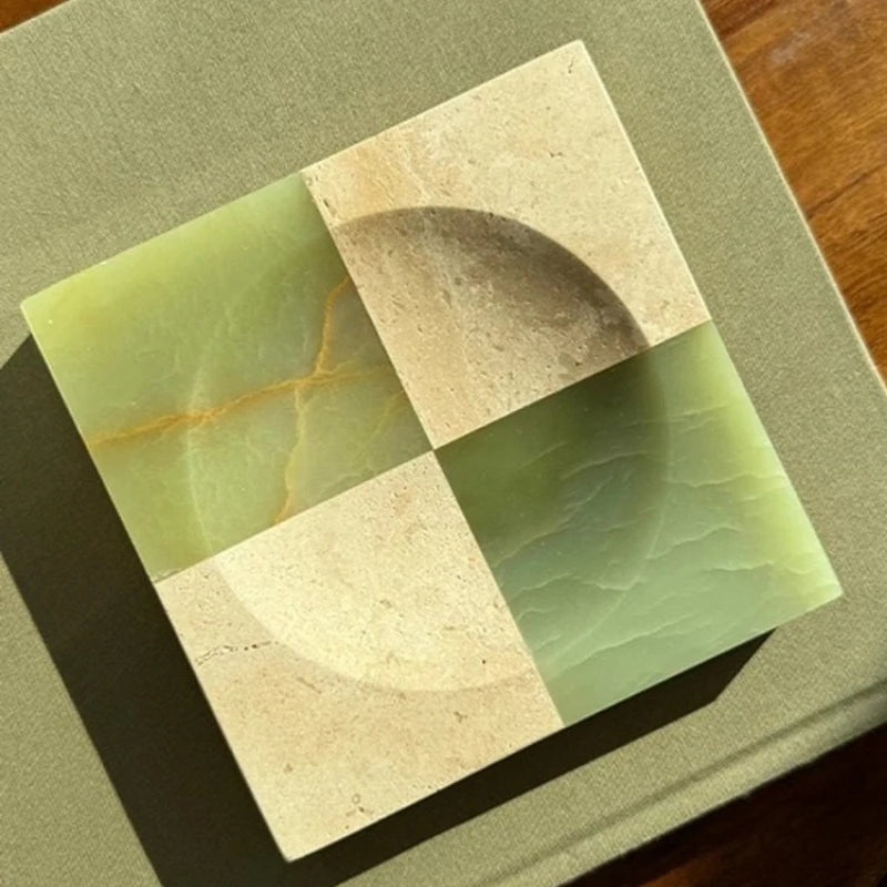 Plateau Marbre Assemblé Carré pour Comptoir et Bijoux