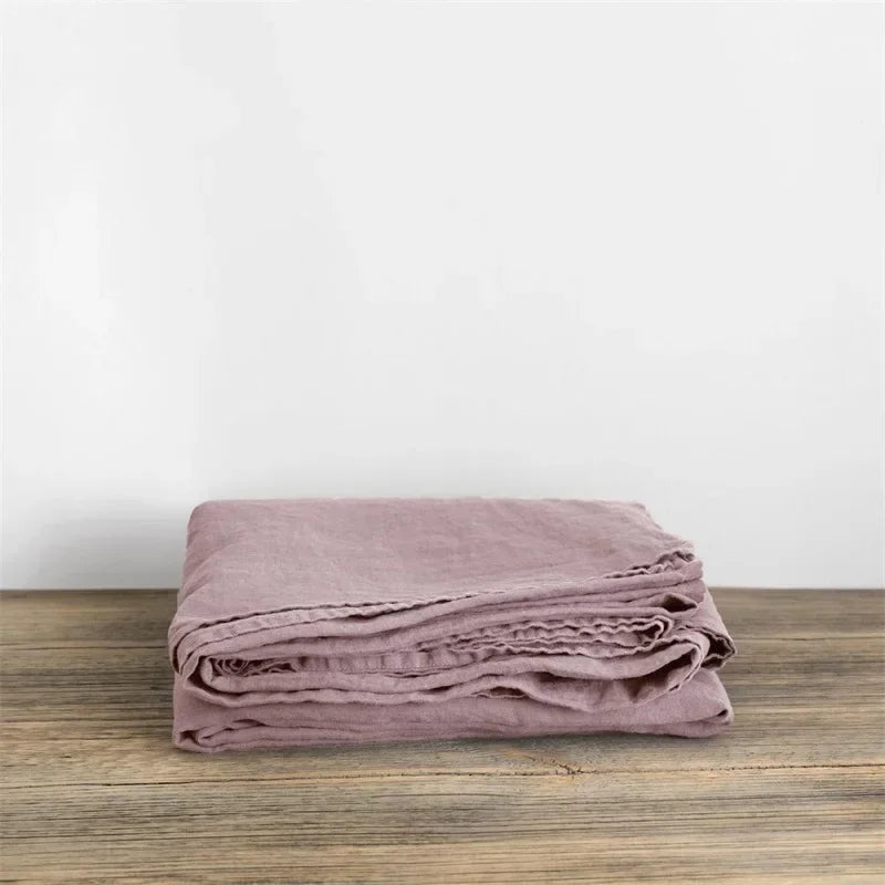 Drap Plat en Lin Pur Lavé - Respirant et Durable