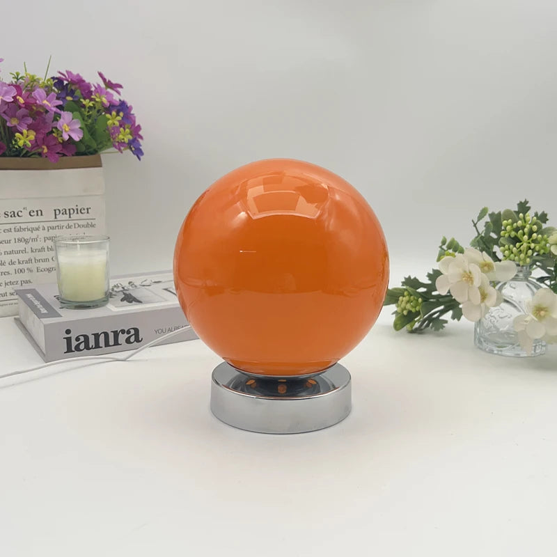 Lampe de Table en Verre USB - Style Murano Contemporain
