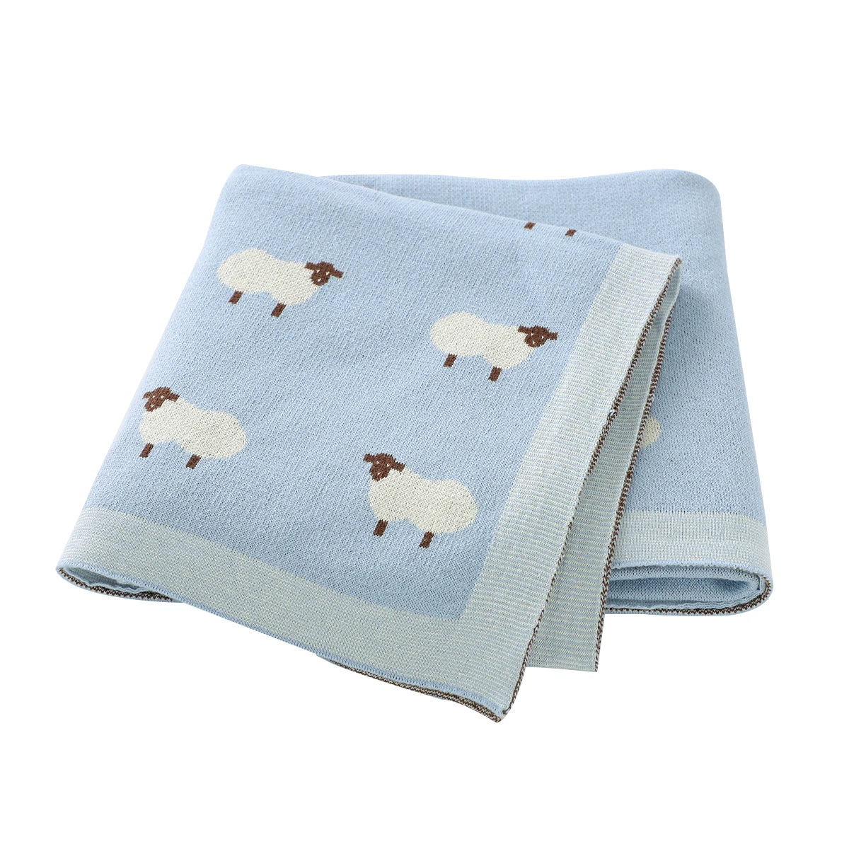 Couverture Bébé Tricotée en Coton Douce