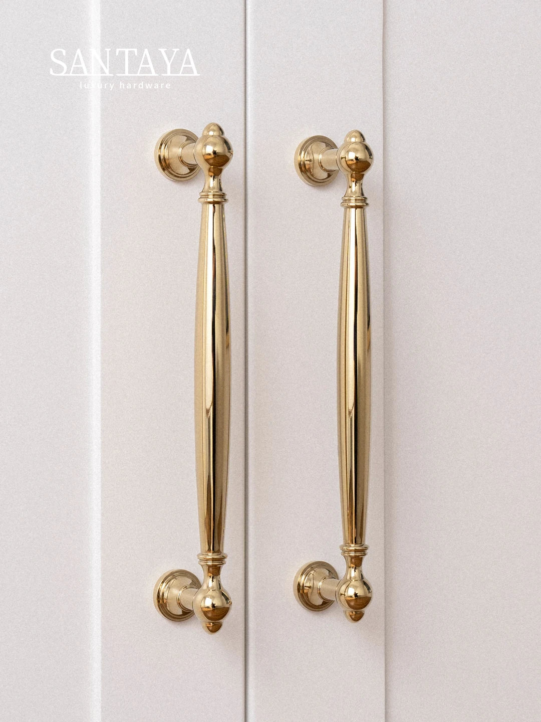 Solid Brass Handle – PVD Gold Drawer Pull