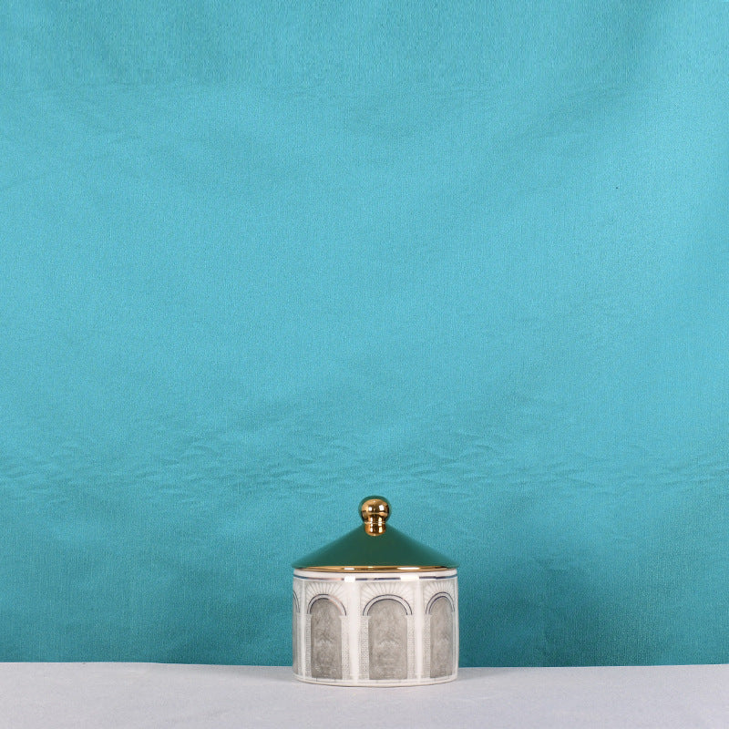 Vase Céramique Sculpté Architecture Romaine