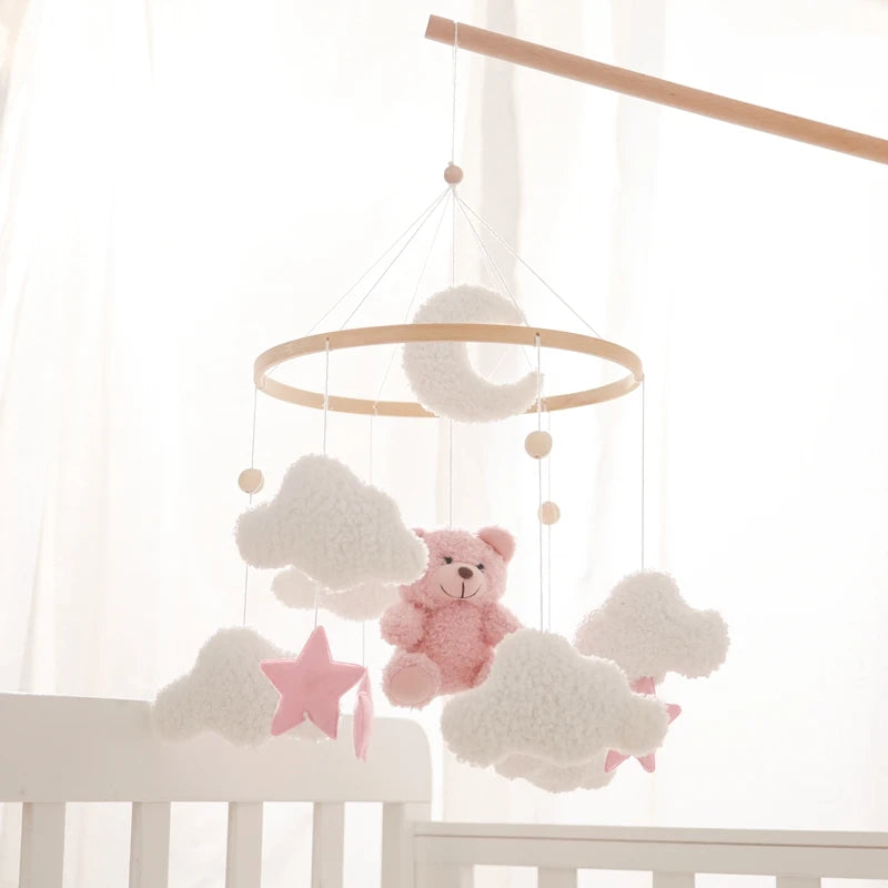 Mobile Musical en Bois pour Lit Bébé