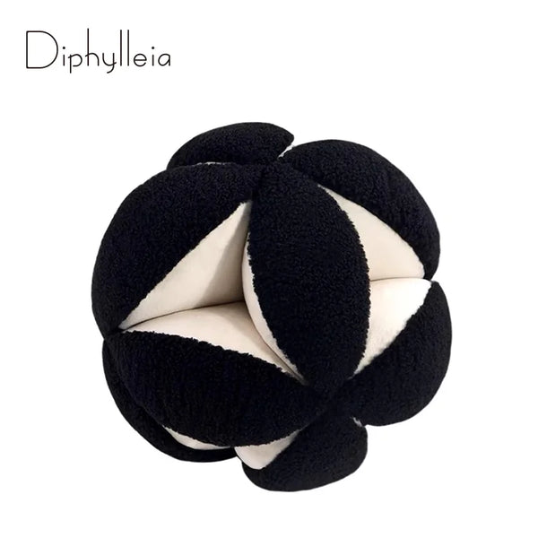 Coussin Rond Monogramme - Style Rétro Français Chic