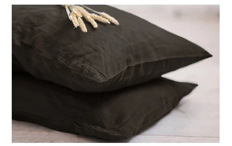 Housse de Coussin en Lin Naturel