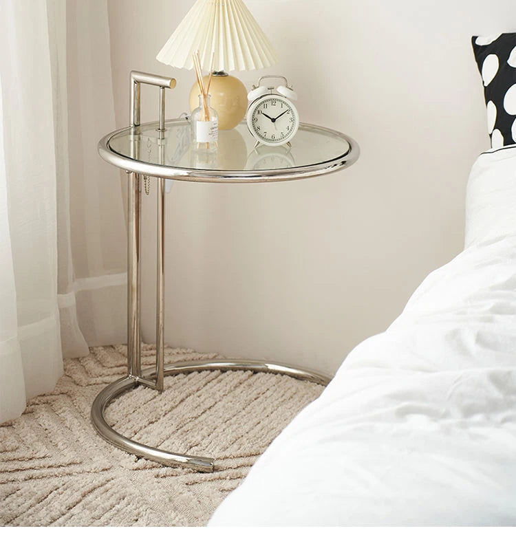 Table Basse Nordique en Verre Relevable