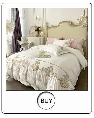 Parure de Lit Coton Luxe Style Hôtelier Brodée