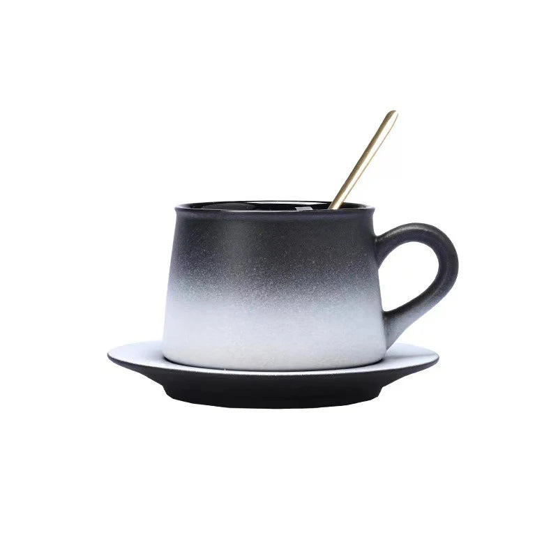 Ensemble Tasse et Assiette Céramique Style Japonais Dégradé 270ml