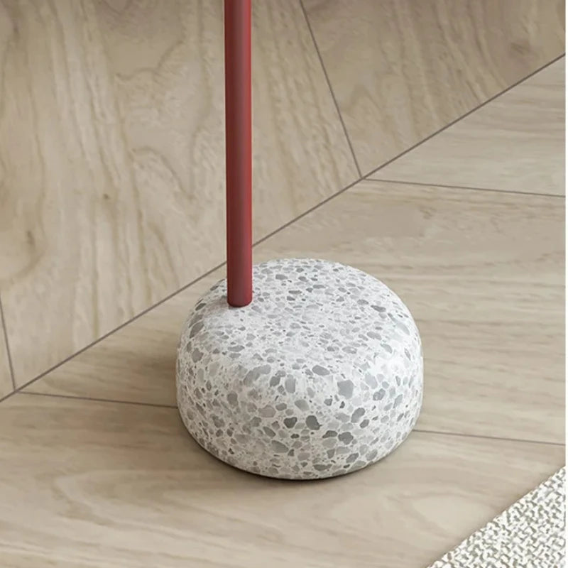 Table d'Appoint Métal Socle Pierre - Style Nordique Luxe