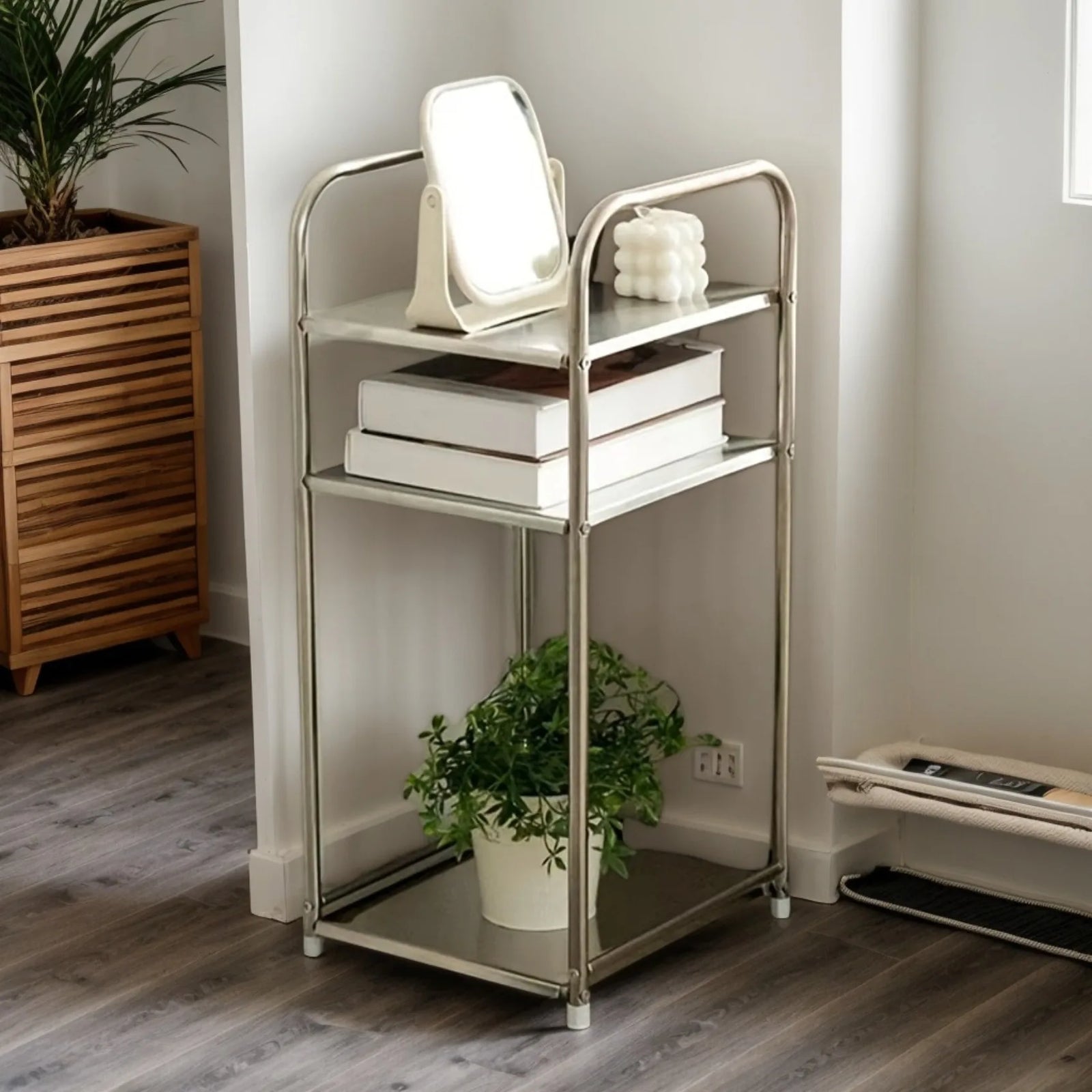 Étagère de Rangement Inox 3 Niveaux - Multi-Usage