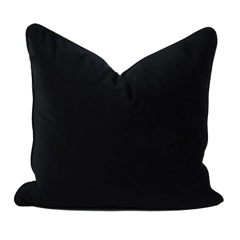 Housse de Coussin Velours Italien Vert Olive Uni