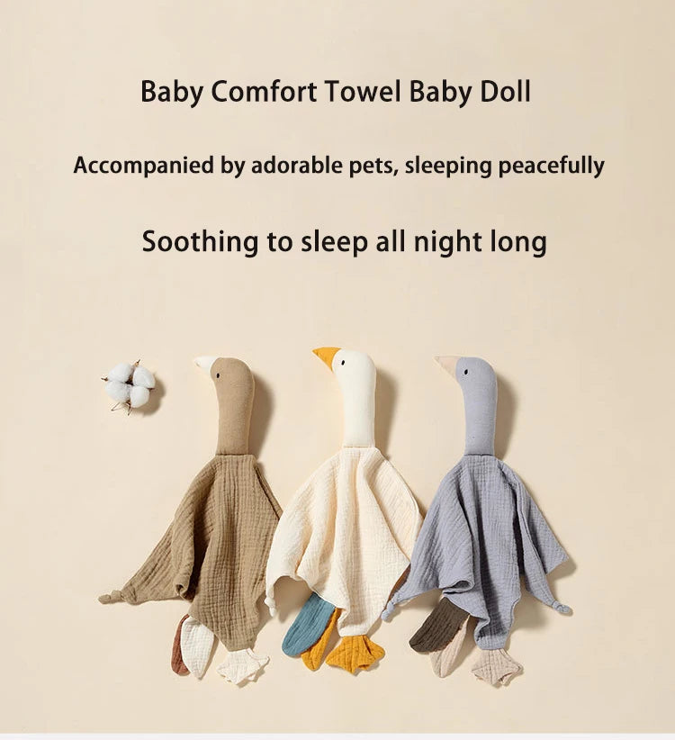 Doudou Cygne en Coton pour Bébé