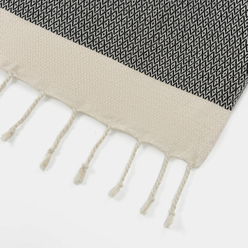 Couverture en Coton à Franges - Style Turc