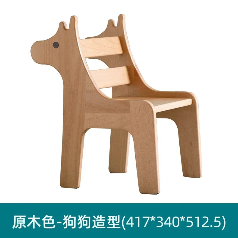 Chaise Enfant Nordique en Bois Massif
