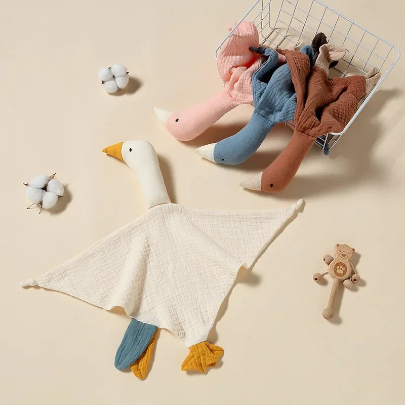 Doudou Cygne en Coton pour Bébé