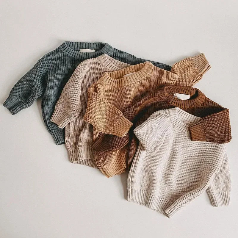 Pull Bébé Tricoté Épais Hiver