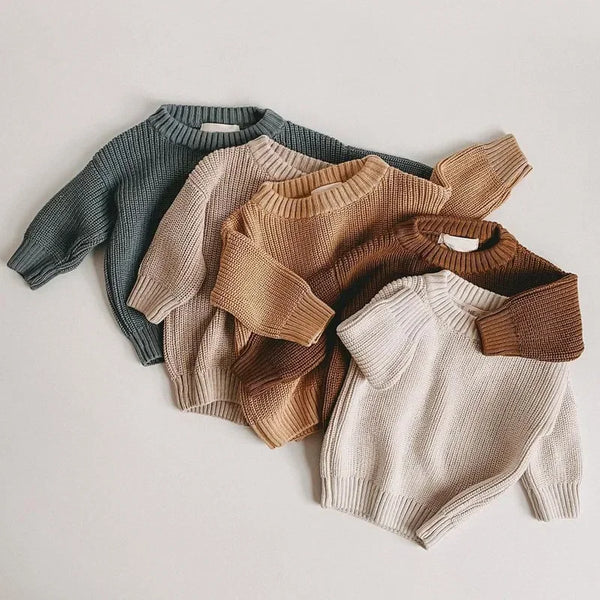 Pull Bébé Tricoté Épais Hiver