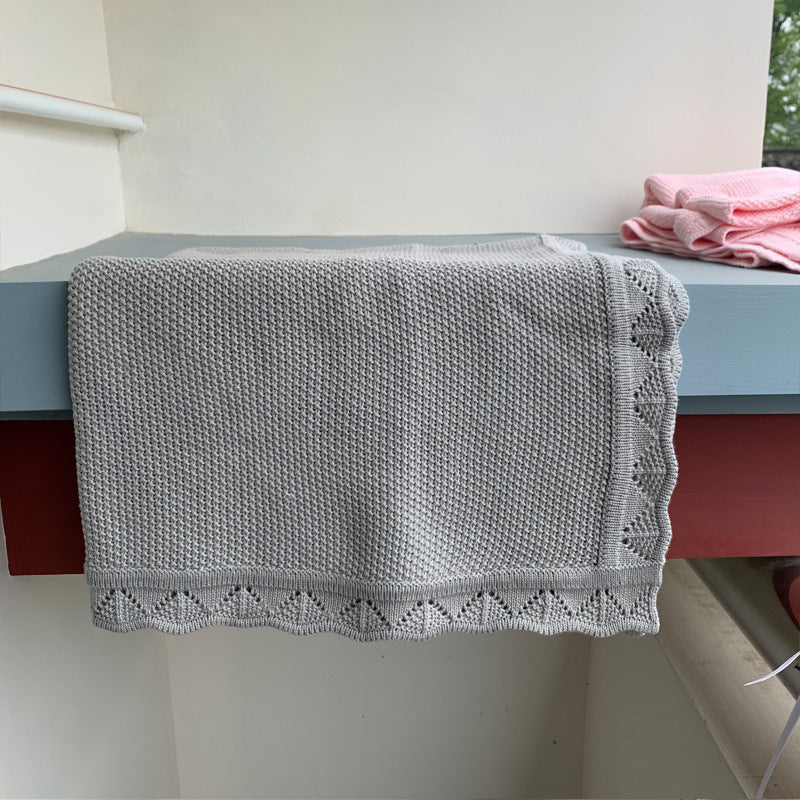 Couverture Bébé Tricotée Style Nordique
