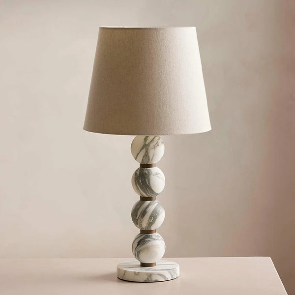 Lampe de Table en Marbre - Style Français Luxueux