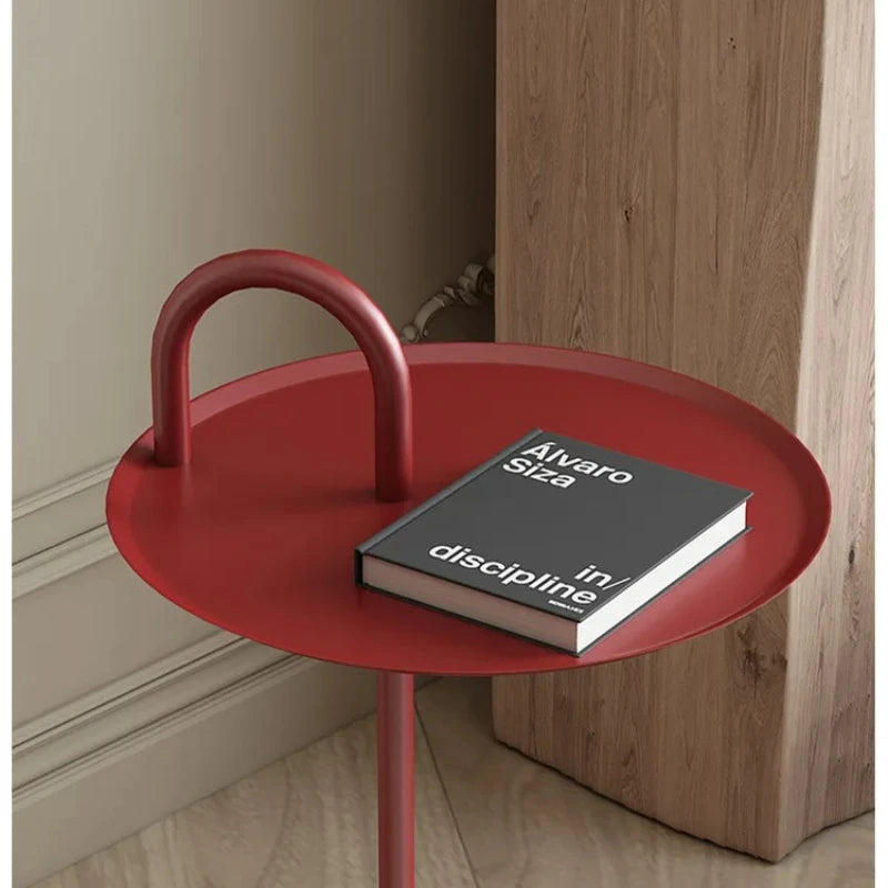 Table d'Appoint Métal Socle Pierre - Style Nordique Luxe