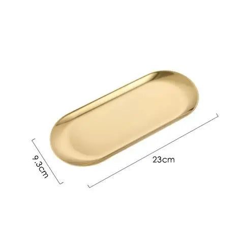 Stainless Steel Serving Tray – Rectangular Dessert Plate