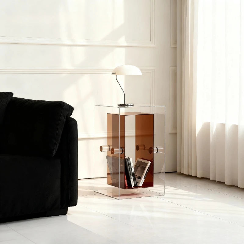 Table d'Appoint en Acrylique - Design Minimaliste