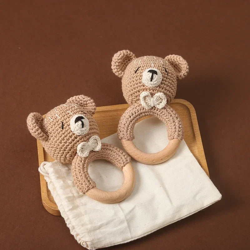 Hochet Bracelet Ourson au Crochet