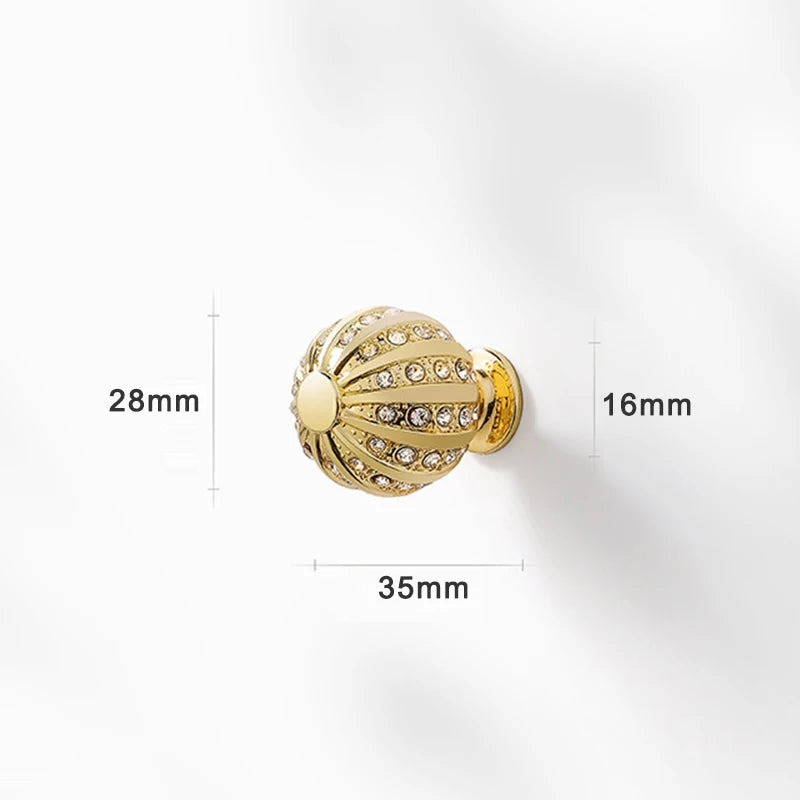 Poignées de Meuble Cristal - Alliage de Zinc Luxueux