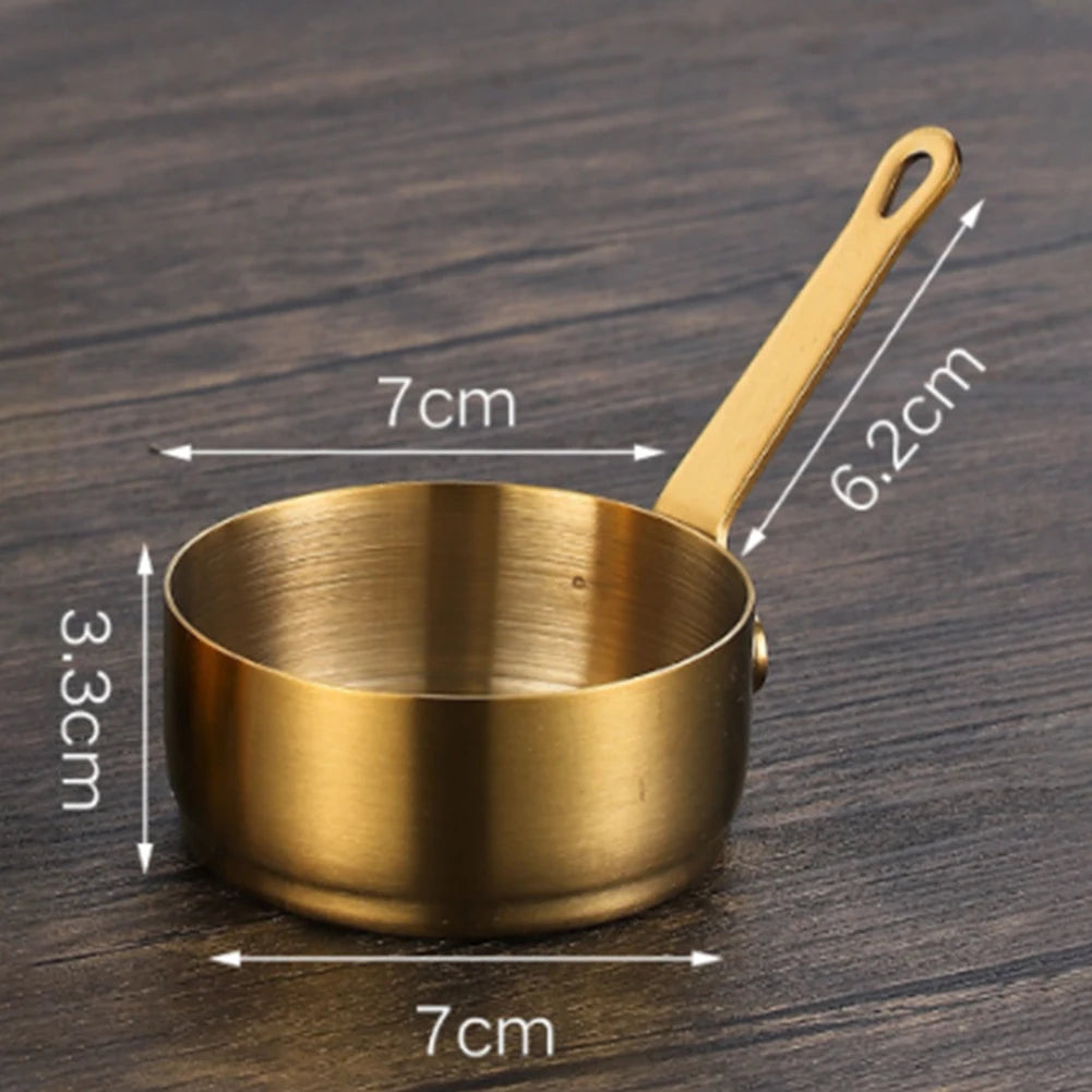 Petite Casserole à Sauce Antiadhésive en Acier Inoxydable