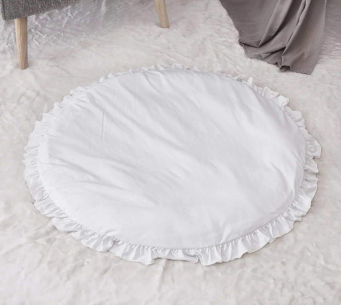 Tapis d'Éveil Rond en Coton 95cm