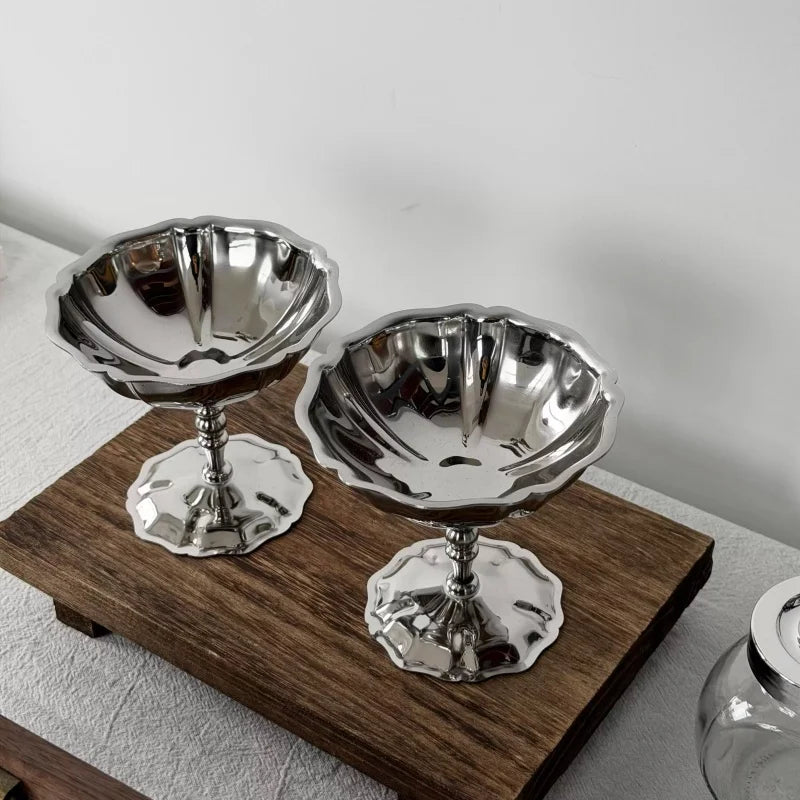 Stainless Steel Dessert Cup – Ice Cream & Snack Bowl