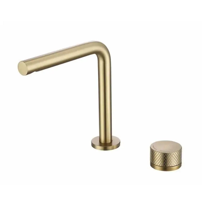 Robinet de Baignoire Or Rose Brossé Rotatif Grand Écart