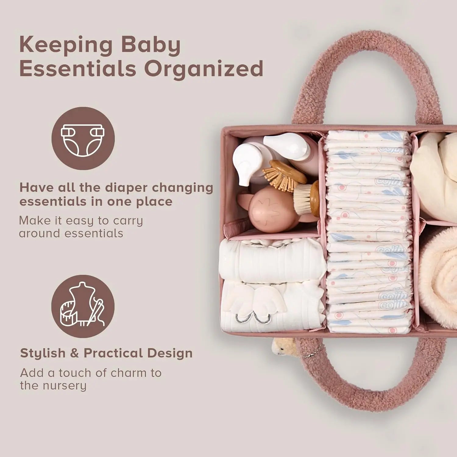 Organisateur de Table à Langer en Peluche