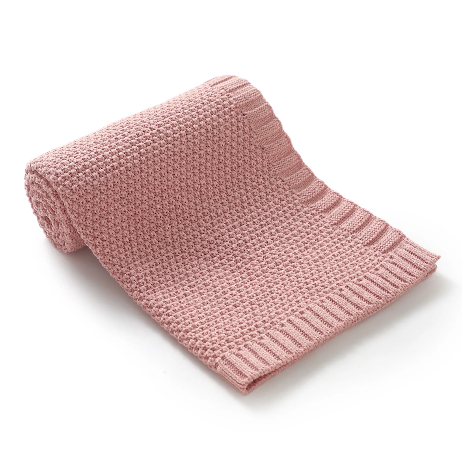 Couverture Bébé en Tricot Doux - Emmaillotage Confort