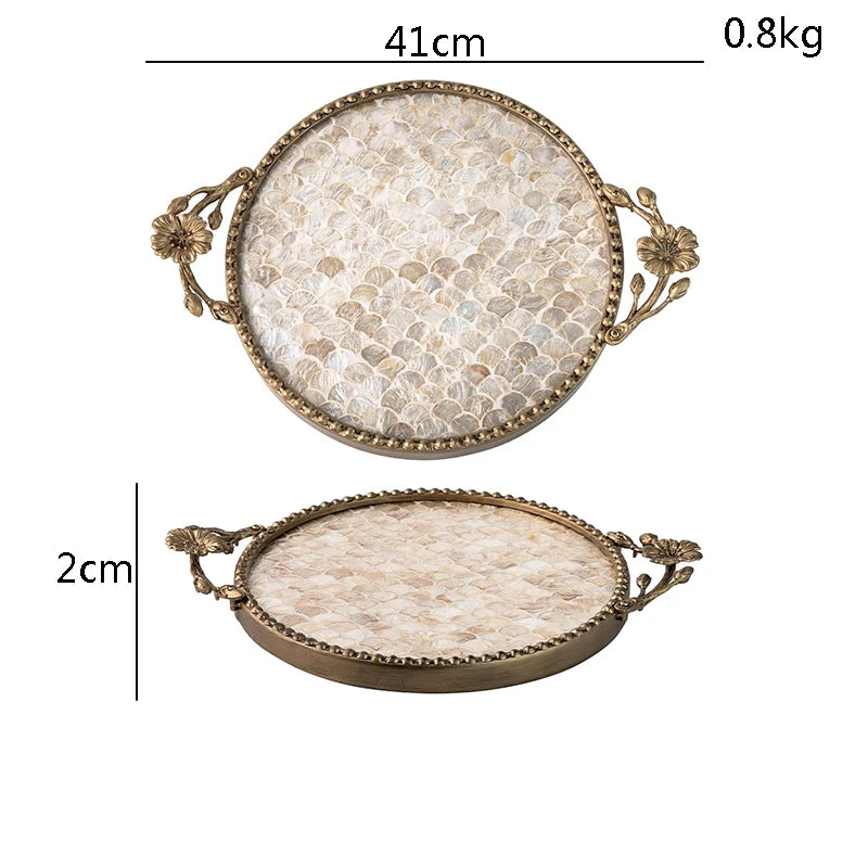 Plateau Coquillage Rangement Clés et Bijoux Minimaliste