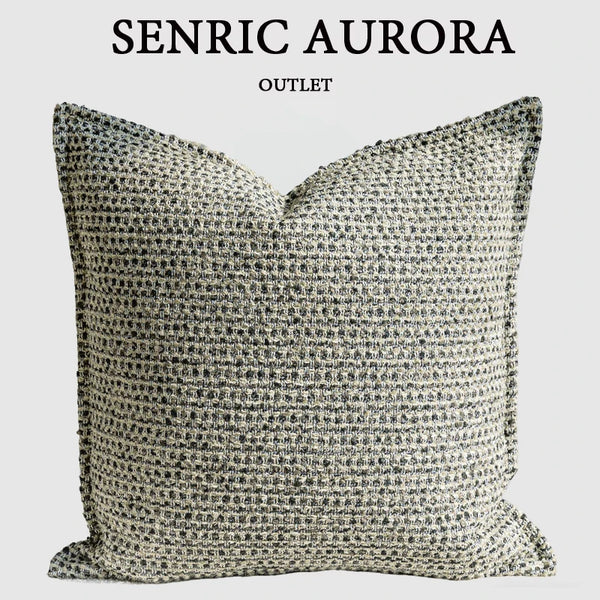 Housse de Coussin Vert Gris Uni Carrée
