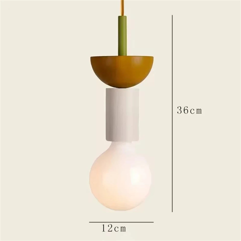 Suspension en Bois Nordique - Grain de Lustre LED